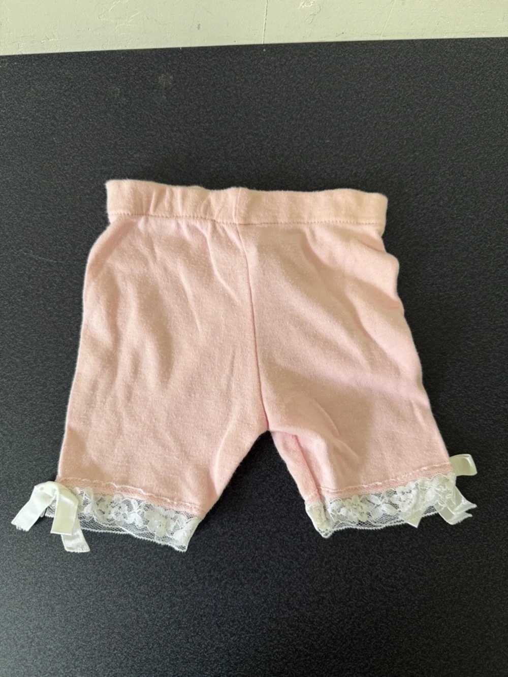 Pink Lace-Trim Kids Bike Shorts 90’s